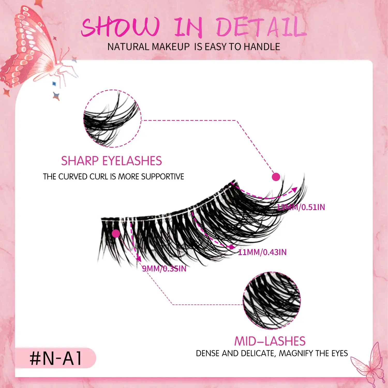 ヴェルトリア ナチュラルハーフラッシュ キャットアイラッシュ ソフトウィスピー クリアインビジブルバンド付き 再利用可能 フェイクミンクまつげ メイクアップ