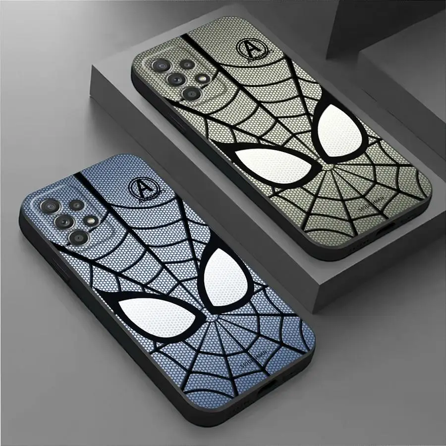 Marvel Sipiderman Logo Phone Case for Samsung Galaxy A54 A53 A16 5G A55 A72 4G A71 A52 A52s A51 5G A70 A70s A21s A41 A31 Cover