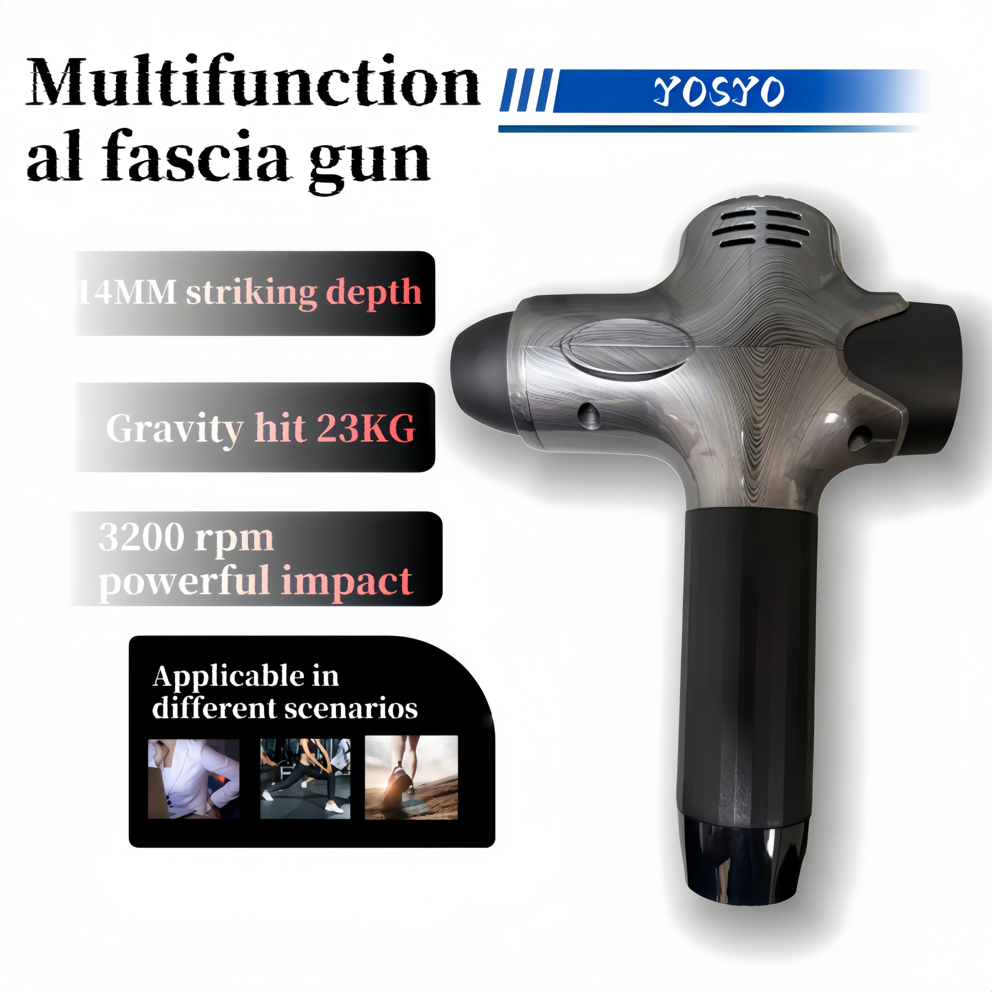 

Фасциальный пистолет Массажный пистолет Реабилитационный физиотерапевтический пистолет Спортивные мероприятия Профессиональное реабилитационное тренировочное оборудование Ultra