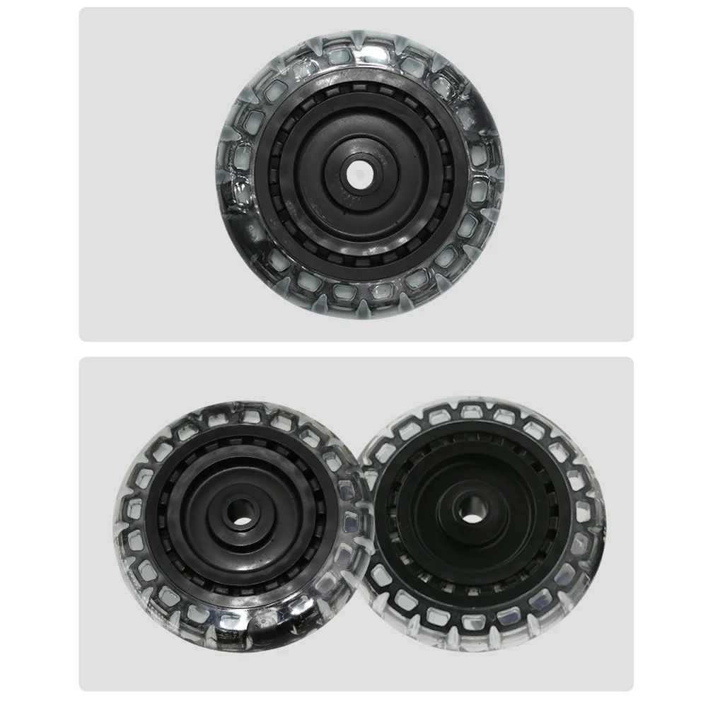 Swivel Casters for Grill Carts 6 Inch Transparent 150x75mm PP PVC Wheels with 3mm Thickness Load Bearing Design