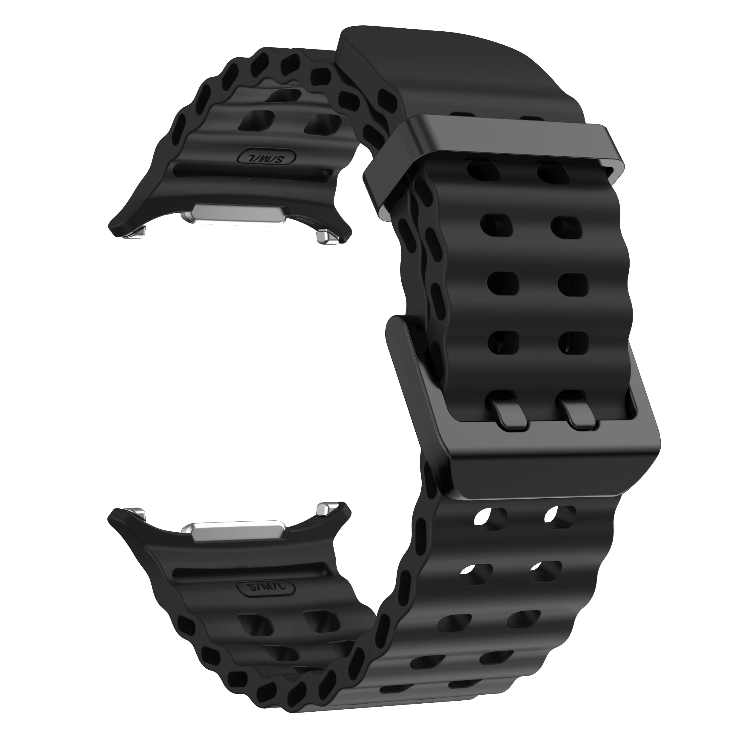 Marine Band For Samsung Galaxy Watch Ultra 47mm Sports Silicone Strap Bracelet For GalaxyWatch Ultra Watchband Accessories