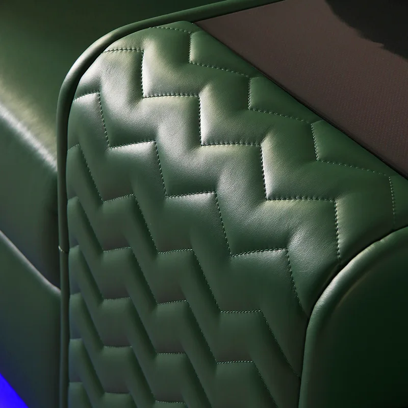 مقعد وظيفة قاعة الأفلام والتلفزيون الفاخر الخفيف، كرسي غرفة صوتي ومرئي، أريكة مسرح منزلي للتدليك الكهربائي #4