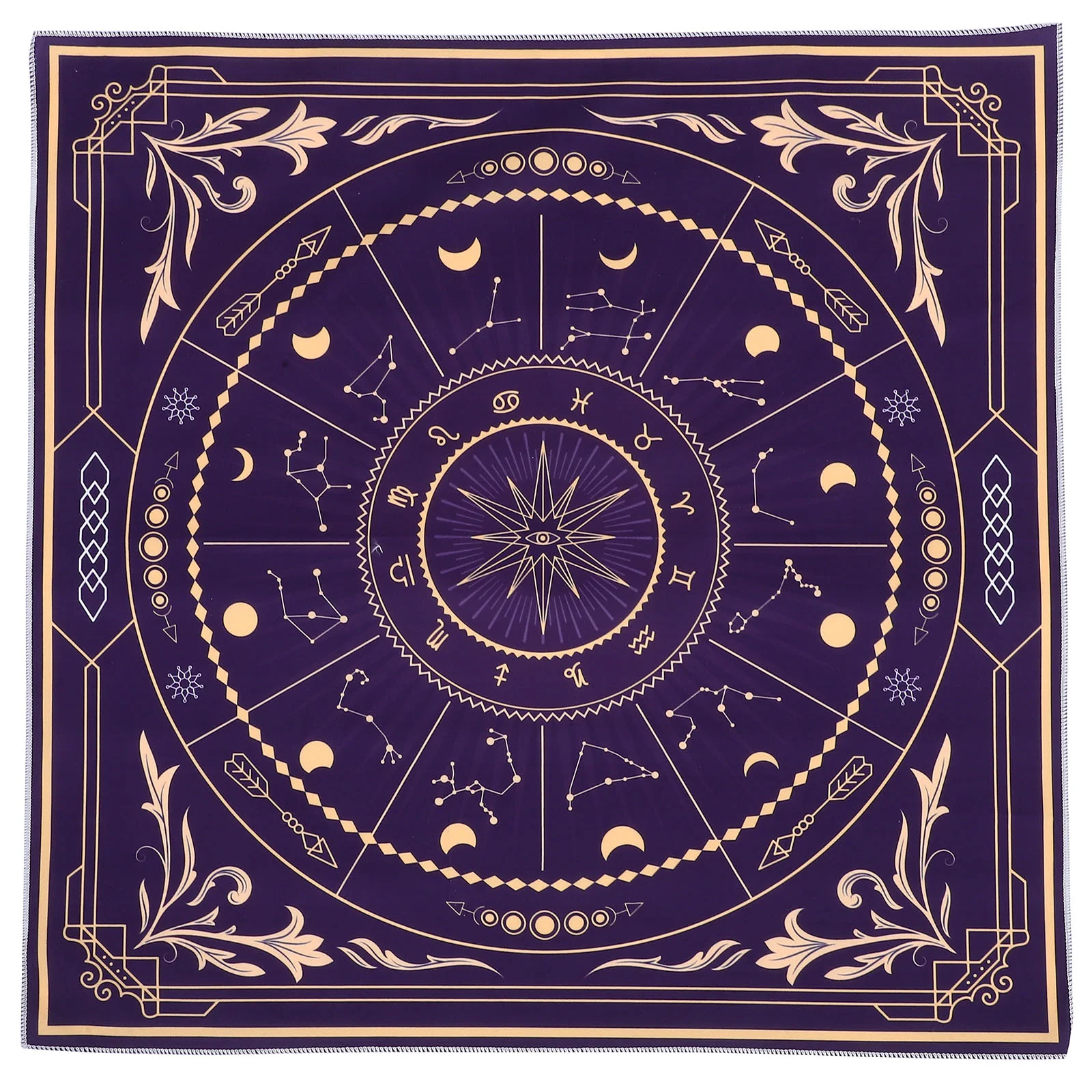 Tarot Tablecloth Unique Divination Prop Decorative Deck Black Creative Card Game Small