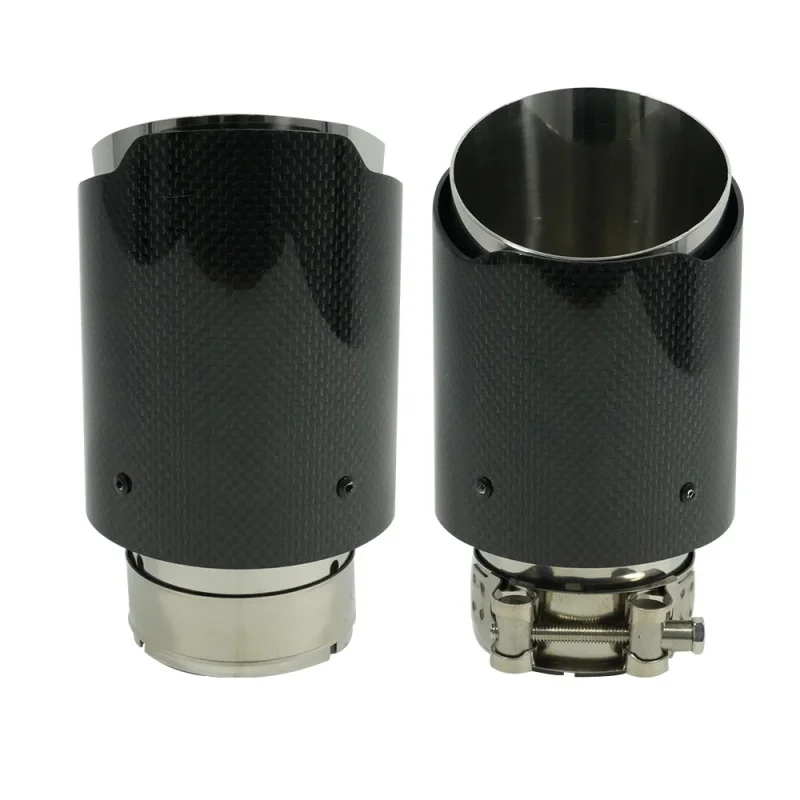 

High Quality Corrosion Resistant Carbon Fiber Single Outlet Exhaust Muffler Tail Tip