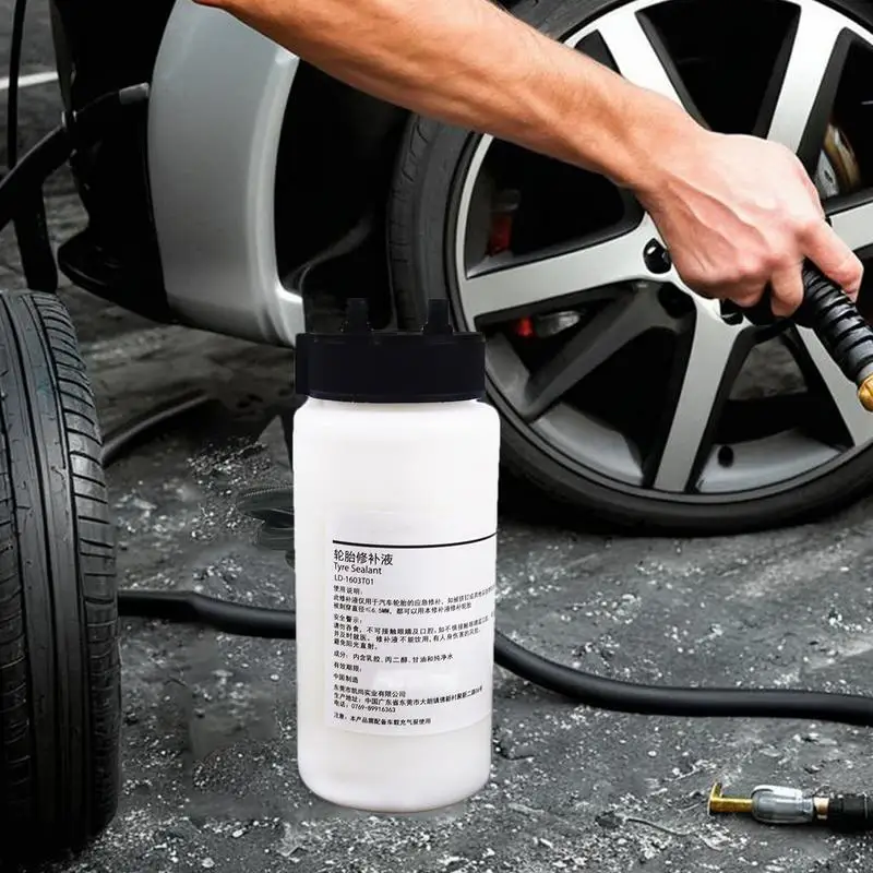 Tire Repair Glue Heavy Duty Vehicle Tire Patch Glue Portable Tire Patch Tools Repair Kit 450ml Automatic Tire Repair Fluid For