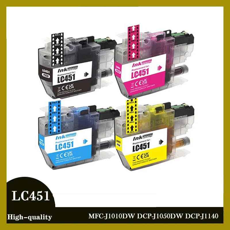 LC451 LC 451 Premium Standard capacity Compatible Printer Ink Cartridge for Brother MFC-J1010DW DCP-J1050DW DCP-J1140