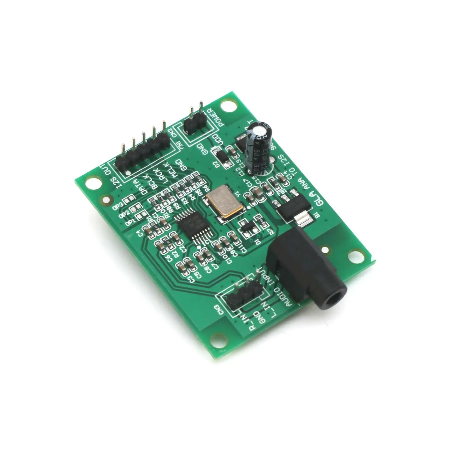 PCM1808 3.5mm Stereo Analog Audio Signal to I2S Signal output / ADC to I2S signal conversion 96K 24bit for DSP recording decoder