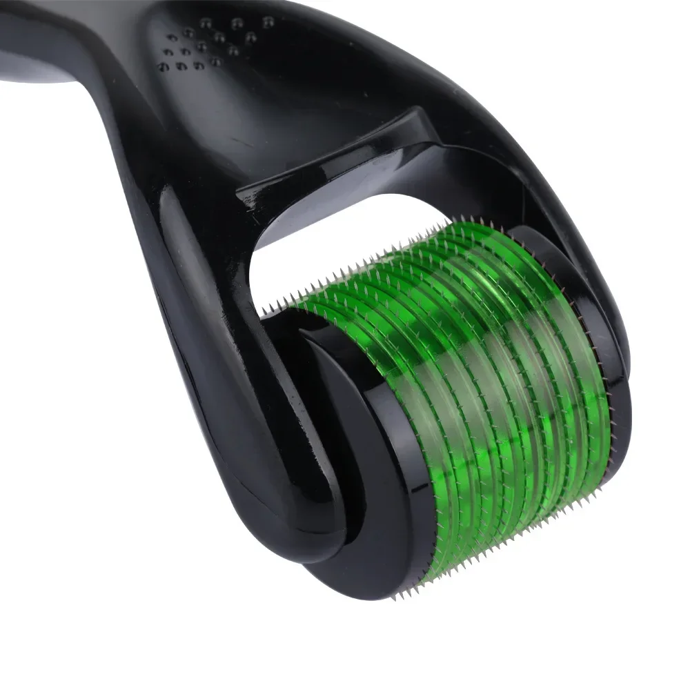 Derma Roller 0.25/0.3Mm Naalden Lengte Titanium Dermoroller Zwart Groen Anti-Haaruitval Microniddle Roller Voor Haargroei