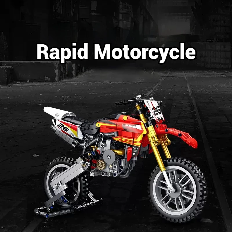 672008 cidade motocicleta modelo de montagem brinquedo pequenas partículas blocos de construção desktop modelo carro ornamento presente natal presente aniversário