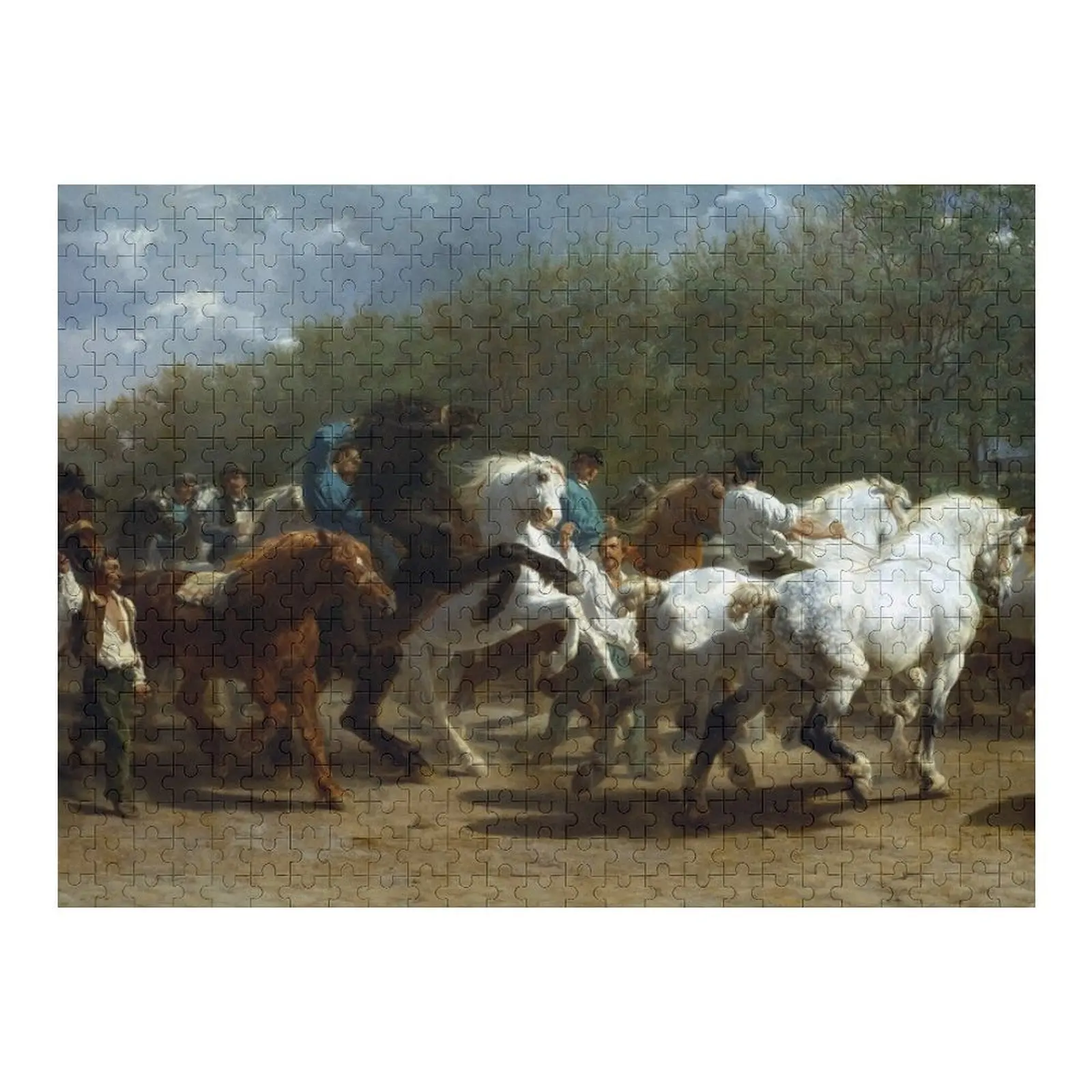 

Horse Fair - Rosa Bonheur - 1855 Jigsaw Puzzle Custom Name Wood Custom Jigsaw Wood Name Wood Animals Puzzle