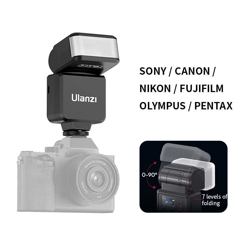 

Ulanzi F32 Camera Flash Speedlite Wireless On-Camera Speedlite for Sony for Canon for Nikon for Fuji for Olympus for Pentax