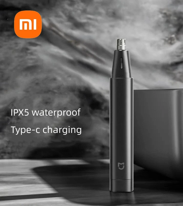 Nuevo Xiaomi 2 en 1 recortador de pelo de nariz eléctrico portátil recargable IPX5 recortador de cejas de lavado con agua de cuerpo completo para