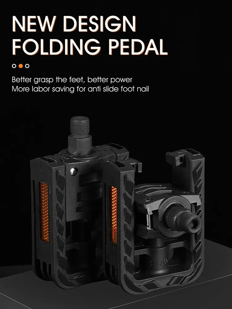 AliExpress West Biking WEST BIKING Foldable Bike Pedals Non-slip Footboard With Reflector Sealed Bearing MTB Road Bicycle Flat Pedal Bike Accessories