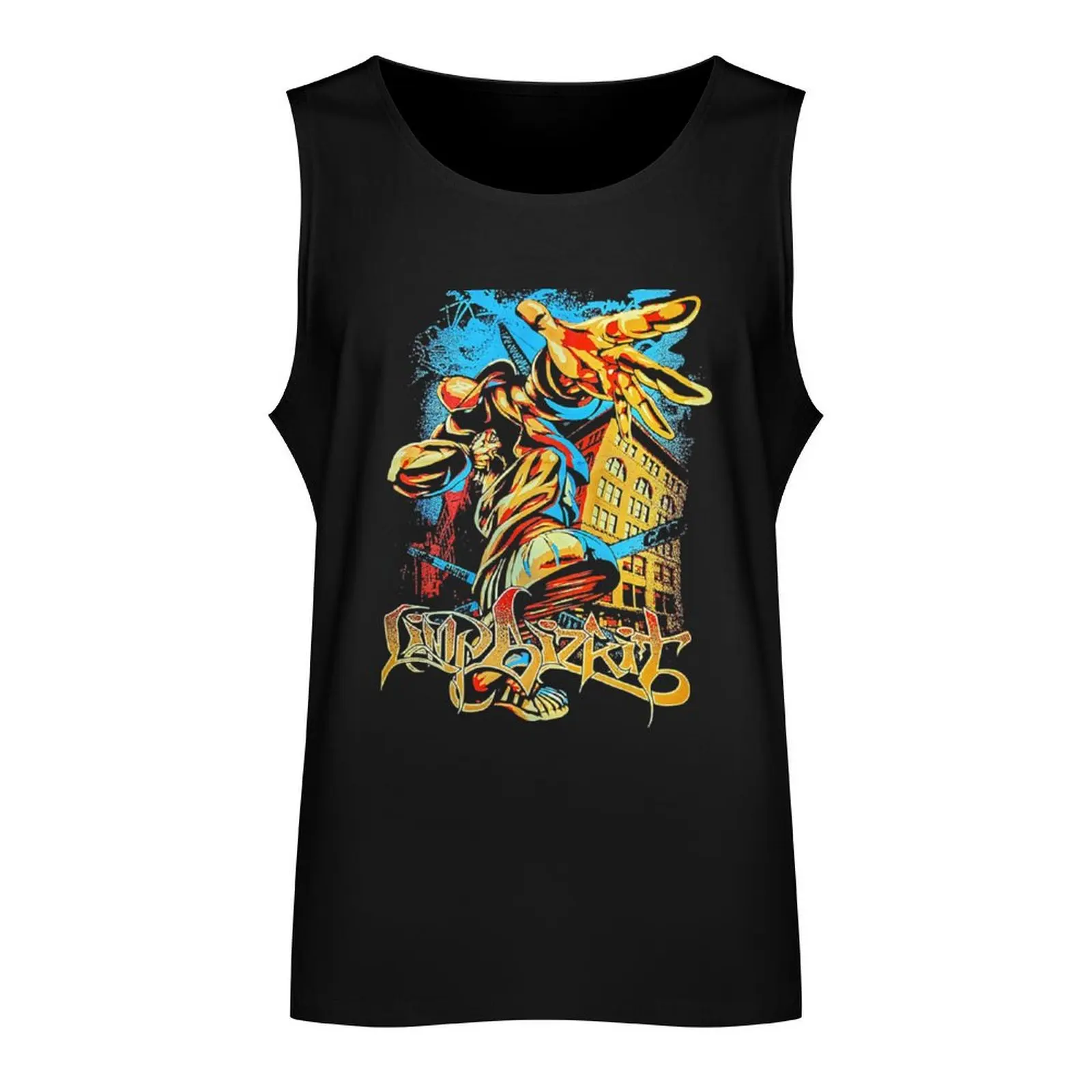 Limp Bizkit Tank Top sleeveless Men's t-shirts Gym T-shirts for men Men's gym articles t-shirt Men's