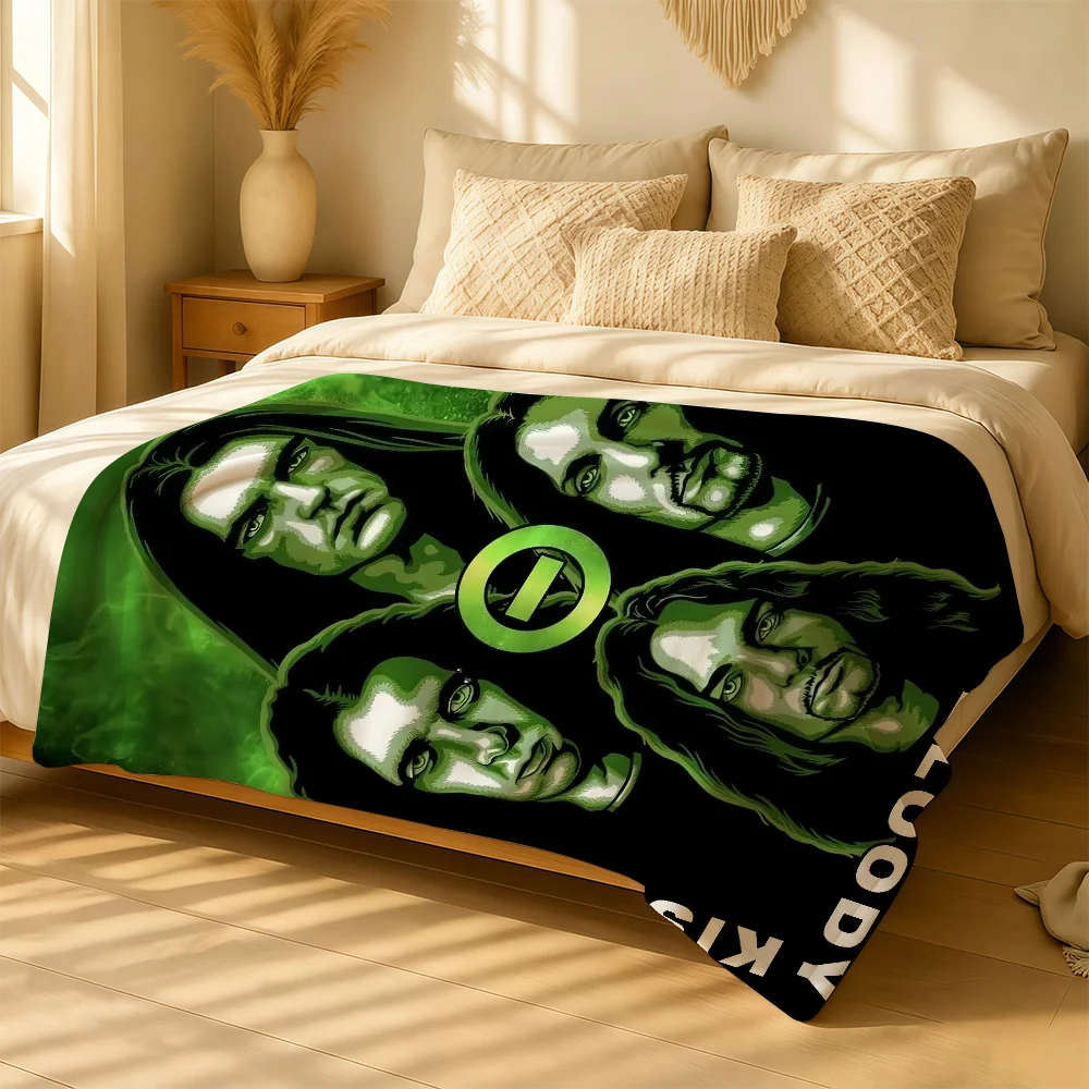 Band T-Type O N-Negative Blanket For Soft Warm Knee For Bedroom Living Room Bed Sofa Camping Picnic Office Gift