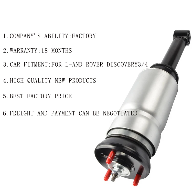 Amortiguador de piezas de automóvil para sistema de suspensión neumática delantera Airmatic, d-iscovery 3, 4, RNB501580, RNB501180