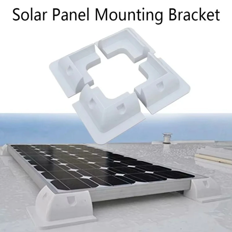 Solar Panel Mounting Bracket Installed in RV Caravan Camper Deck of Yacht ABS Plastic Waterproof Solar Support