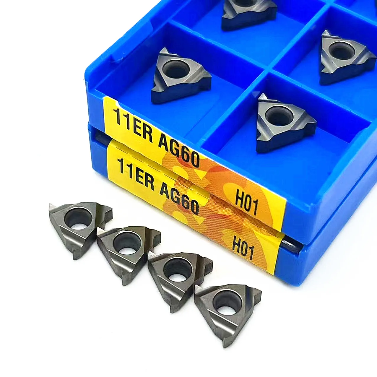 

11ER 11IR AG60 H01 Carbide inserts Thread turning tools 11ER 11IR AG60 H01 Lathe tools CNC tools Thread inserts Turning inserts