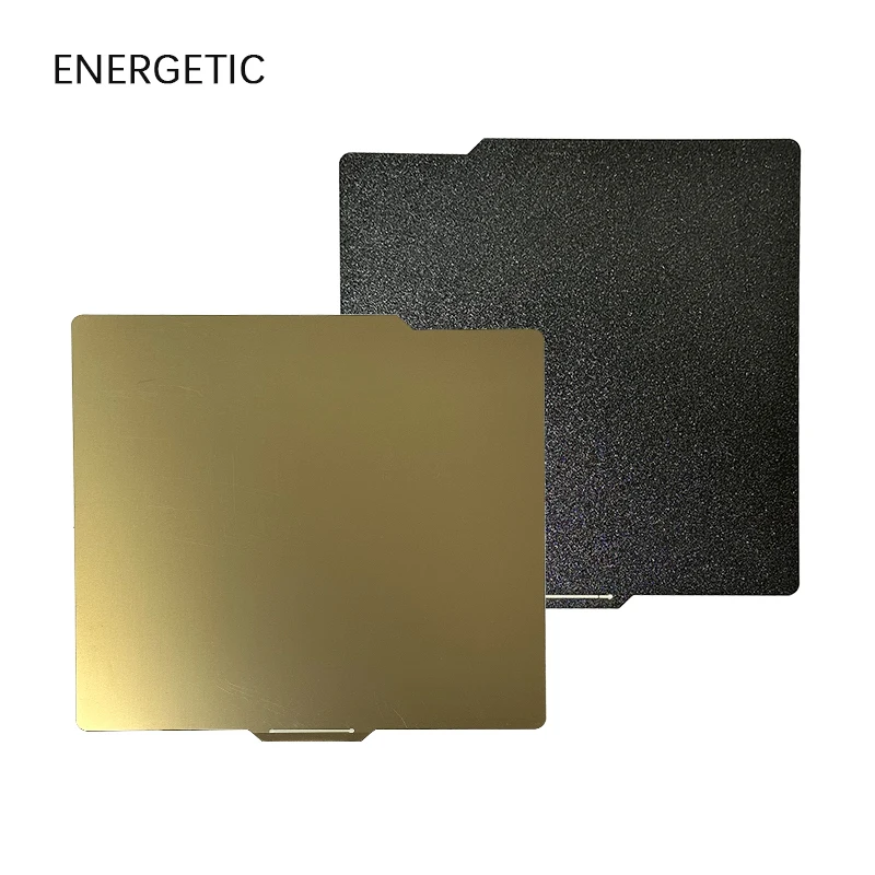 

ENERGETIC For Bambu Lab X1 P1P PEI Build Plate 257x257mm Double Side Textured/Smooth PEI Flexible Magnetic Spring Steel Sheet