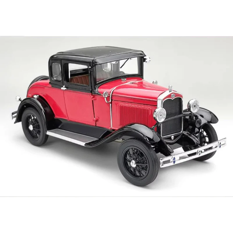 Diecast 1/18 Scale 1931 Ford Model A Coupe Classic Car 6137 Alloy Car Model Collection Souvenir Gift Toys Static Display