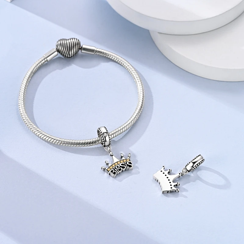 New In 925 Sterling Silver Charms Beads Hot Air Balloon Bear Bird Cat Family Pendants Fit Original Bracelet Women Jewelry Gift view 4