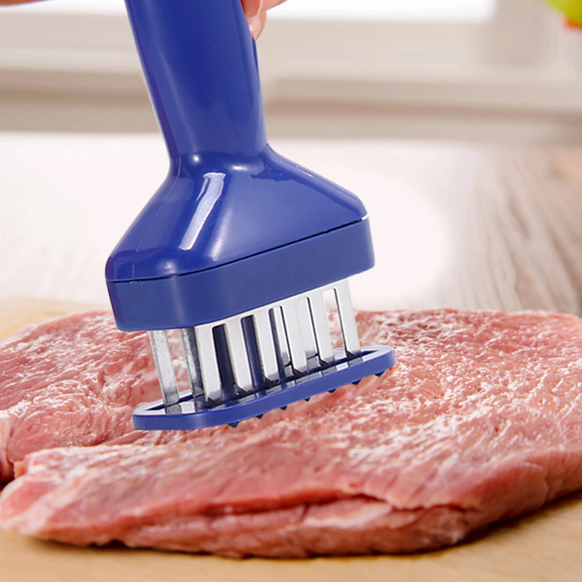 

Meat Loosener Commercial Tenderizer Metal Chopper Stainless Steel Needle Meet Flat Manual