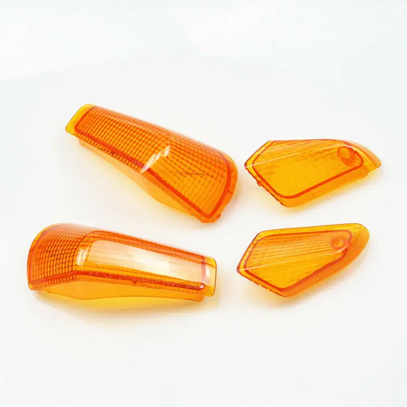 Front & Rear Turn Signal Indicator Light Lens Cover For Kawasaki ZZR250 EX250