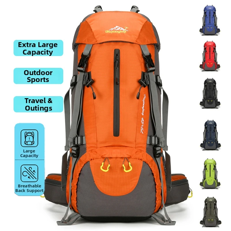 

New Outdoor Mountaineering Bag, Large Capacity, Water-Repellent, Casual Backpack, Hiking Backpack