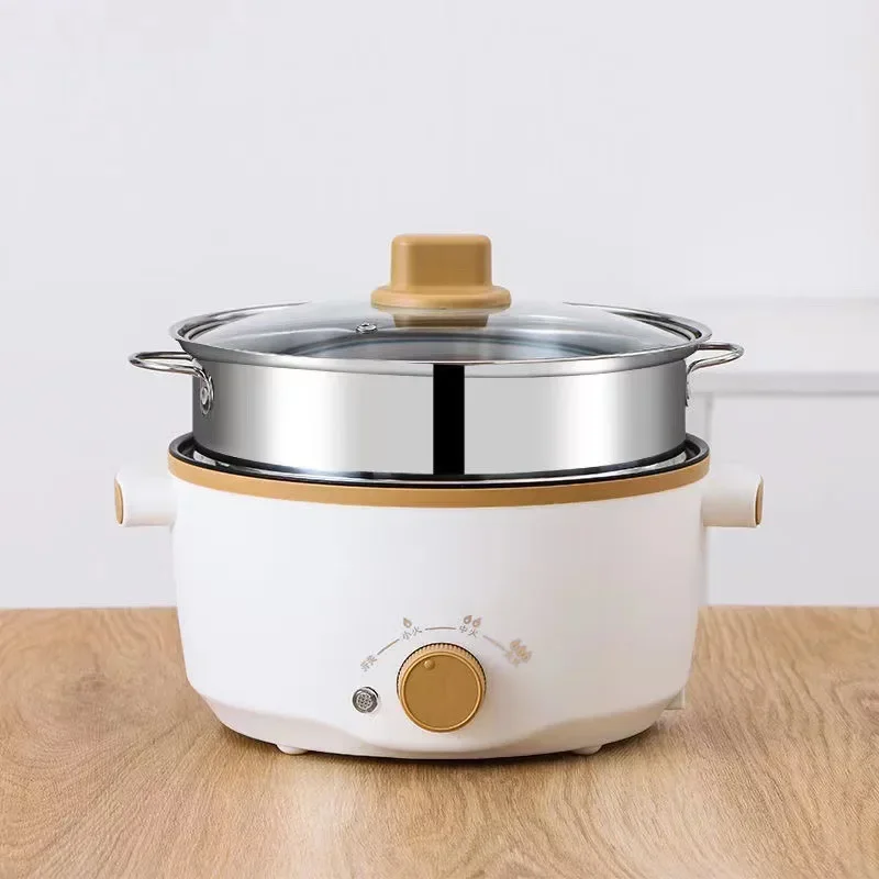 stainless steel 4L large capacity non-stick liner can be steamed and boiled multi-functional pot for smart kitchen appliances