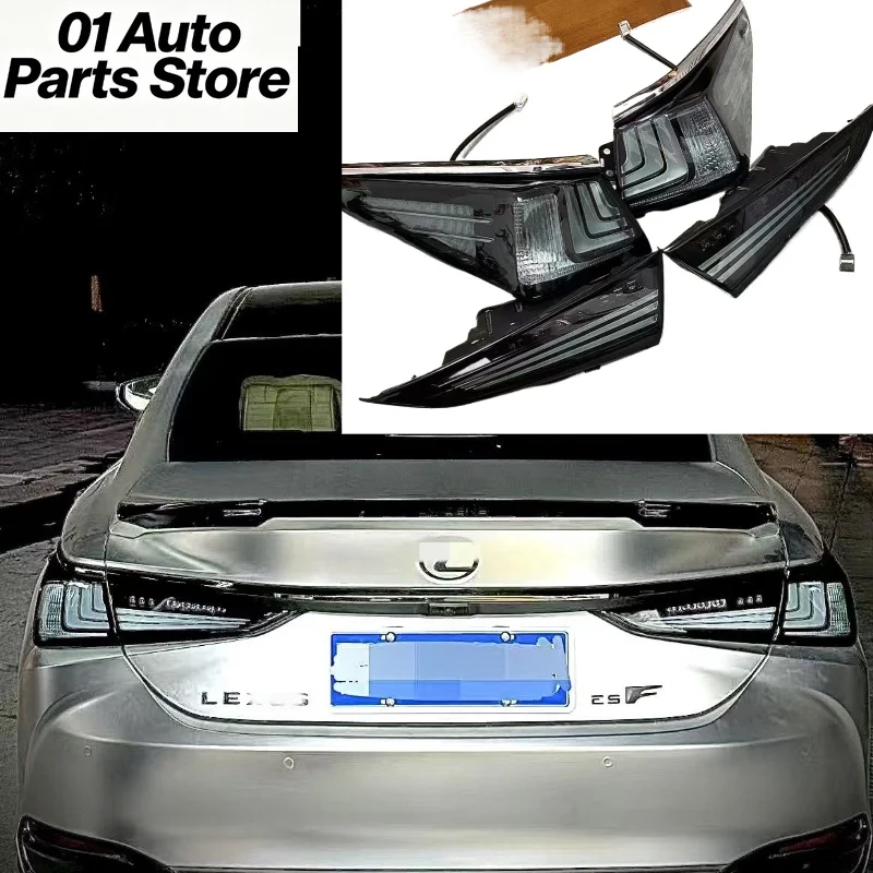 A Set Handmade Modified Taillights For Lexus ES300 ES250 ES350 Transparent Taillights Venom Modified Taillights