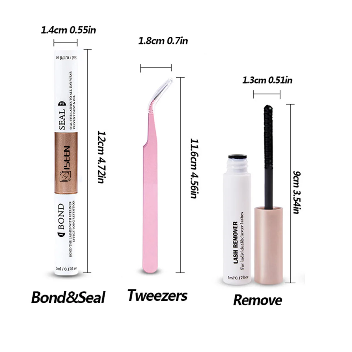 Lash Bond and Seal 10ml Individual Lashes Glue and Seal Super Strong Hold Lash Extension Eye Makeup Tools