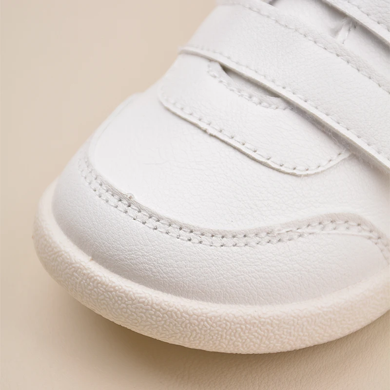 New Arrival Unisex Daily Outdoor Non-slip Lightweight Comfortable White Sneakers Toddlers First Walking Shoes EK9S101/220