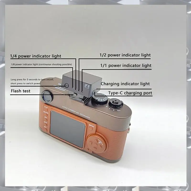 

Hot Selling-Mini Hot Shoe Rechargeable Miniature Camera Macro Xenon Flash For Mirrorless Digital Camera A7C DLUX5 GRIII GR2 Gr3x