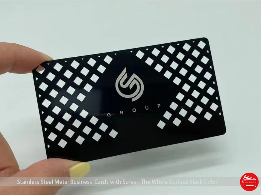 

100PCS 0.5MM thickness Black Metal Business Card Custom Invitation Visit Blanks Laser Cut magnetic strip cards