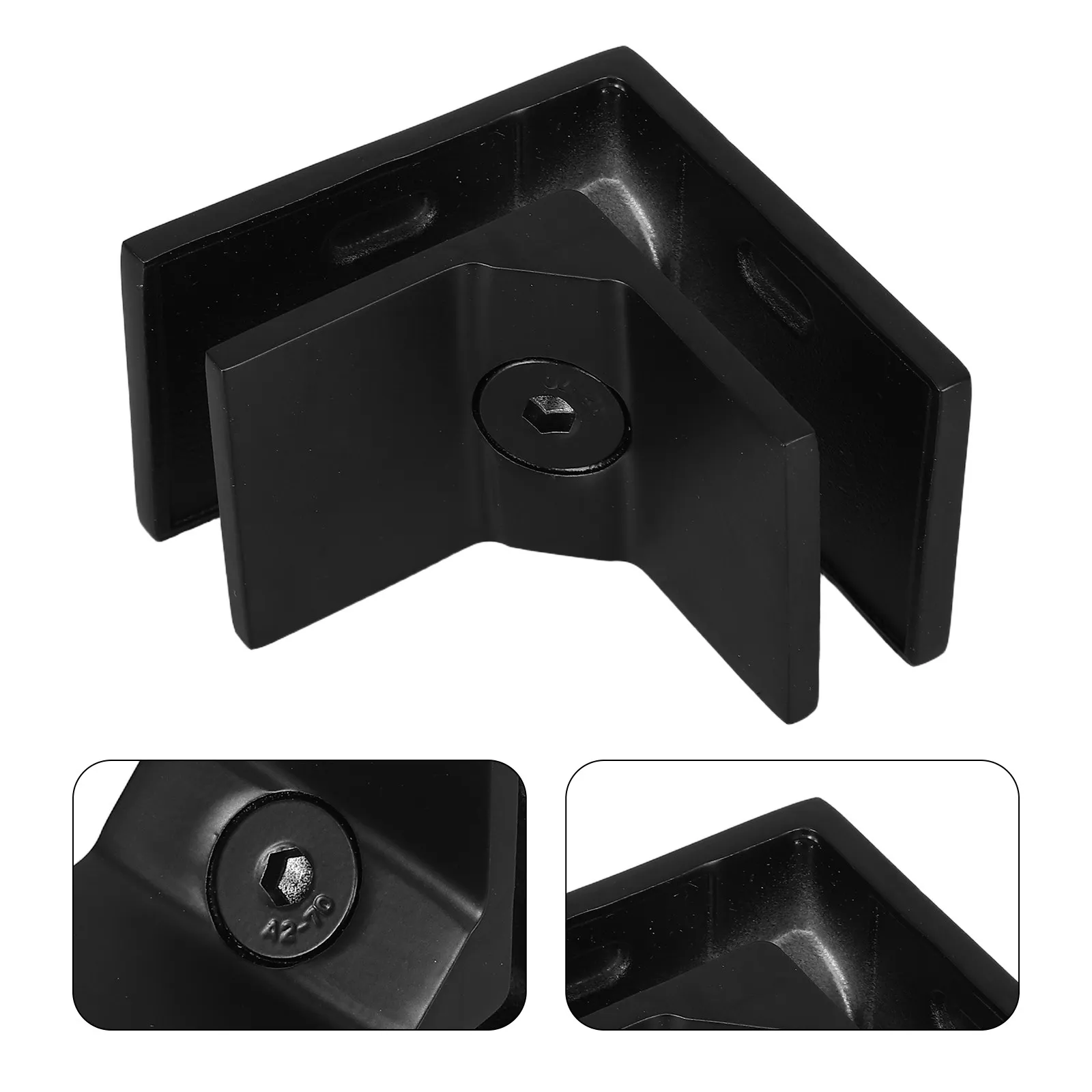 Glass Clamp Stainless Steel 12Mm 90 Degree Thickened Heavy Duty Bracket for Balcony Pool Fence Railing Glass Fixation Clip