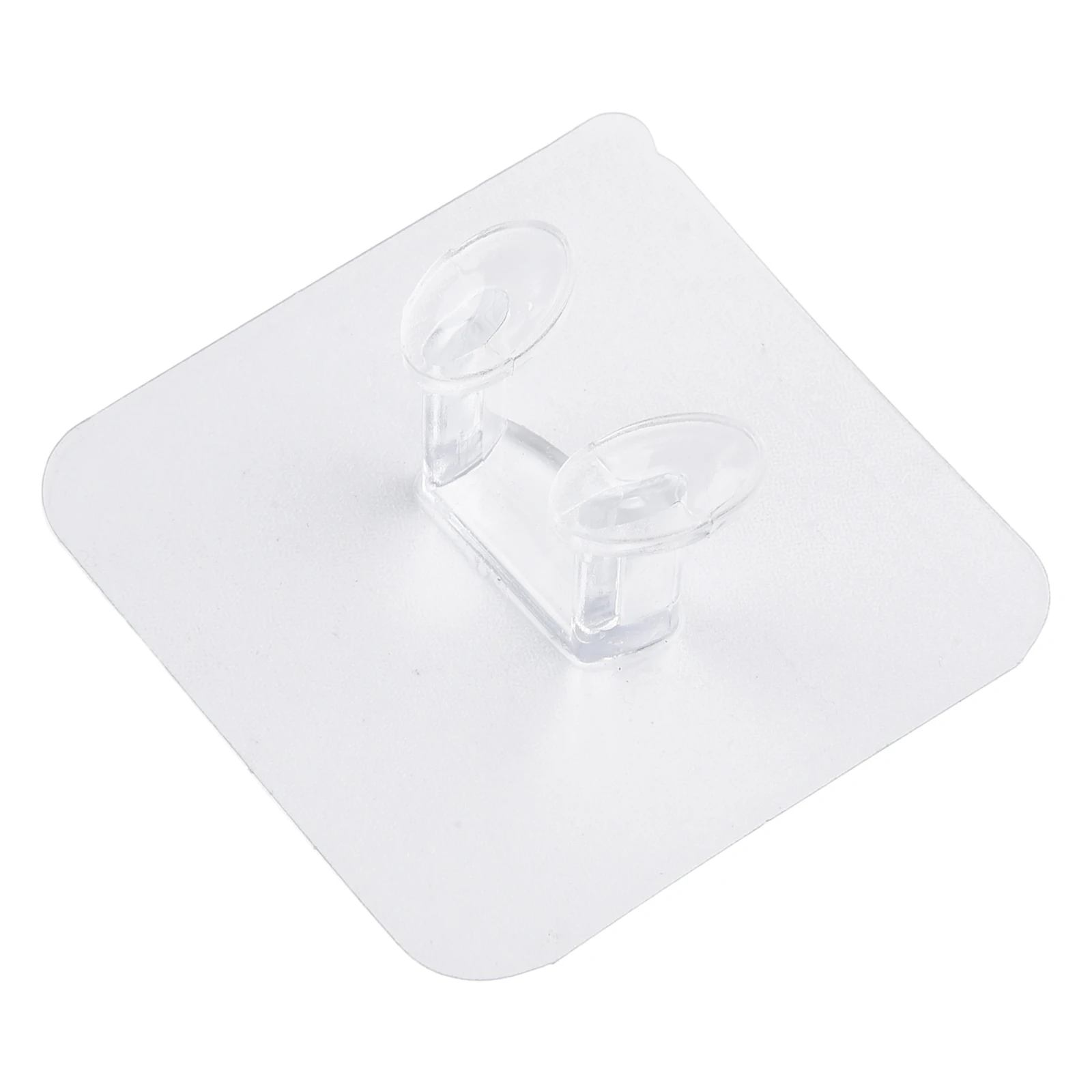 Wall Hooks Waterproof Oilproof Strong Adhesive Transparent Reusable Seamless Hanging Hook For Kitchen Bathroom Office