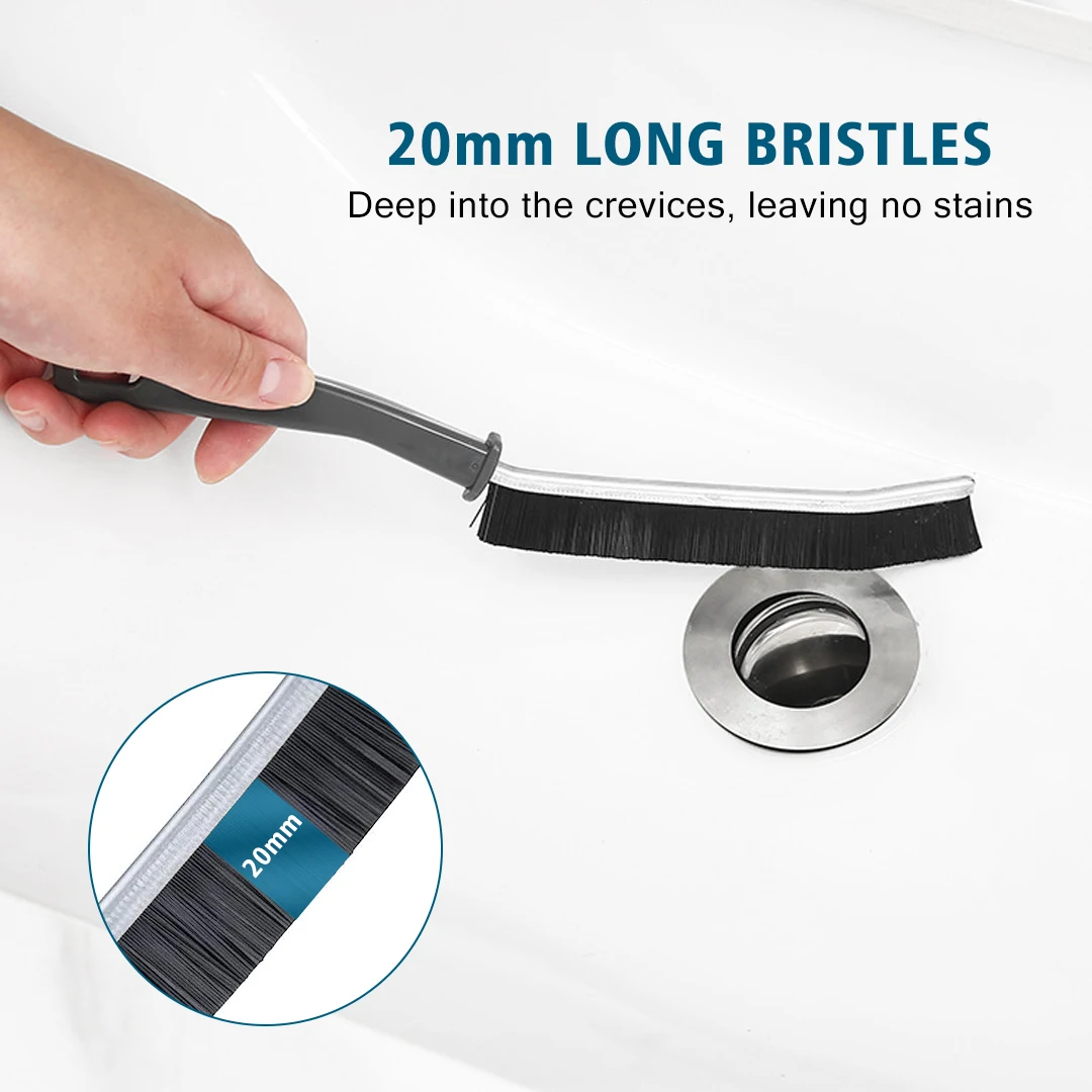 Crevice Cleaning Brush, Bathroom Gap Cleaning Brush, Hard Bristle Brush for Cleaning, Multifunctional Gap Brush, for Blind