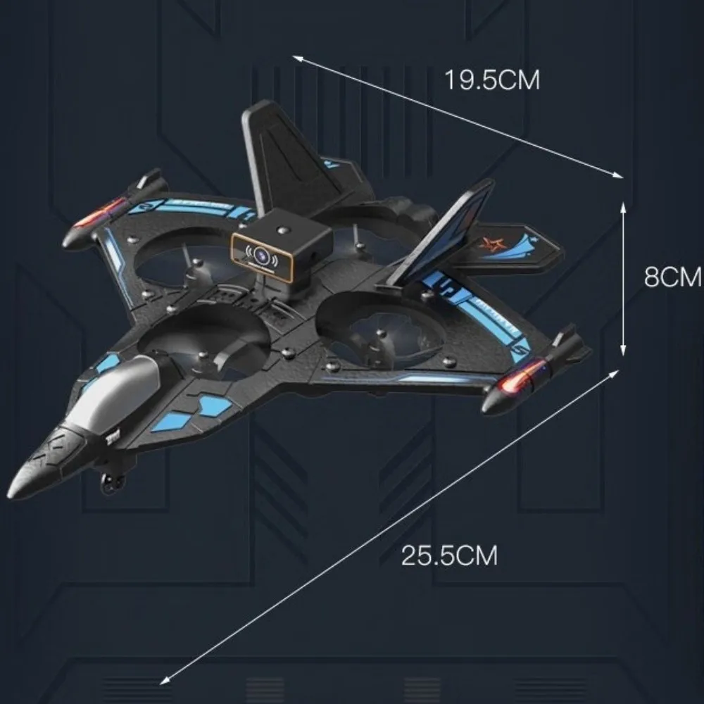 Novo avião de controle remoto de espuma com luz anti-colisão avião controlado por rádio dublê rolo 2.4g helicóptero quadcopter