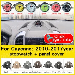 Stopwatch Cover Voltmeter Upgrade Clock compass For Porsche Cayenne Macan Panamera Cayman 911 718 Boxster Interior Accessories