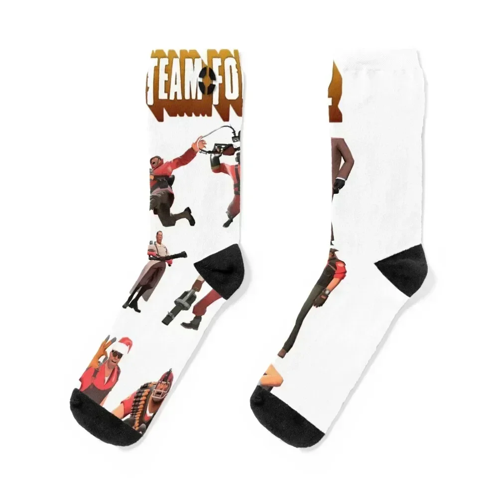 

Team Fortress 2 - All Characters / Classes with TF2 Logo Socks cool colored kids Stockings Socks Ladies Men's