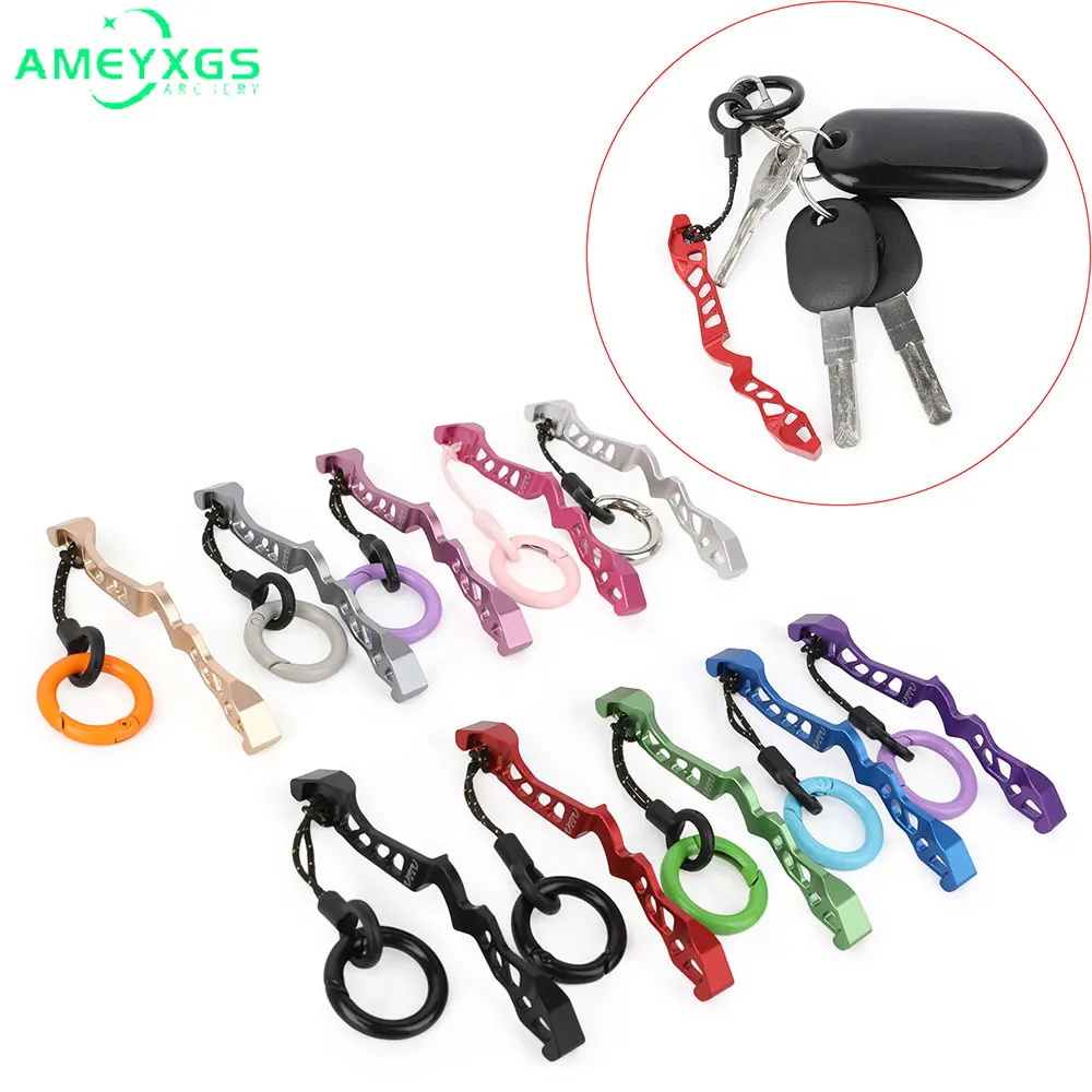 

Archery Mini Recurve Bow Riser Pendant Aluminum Alloy corrosion-resistant Bow Peripheral Decoration Gift for Hunting Enthusiasts