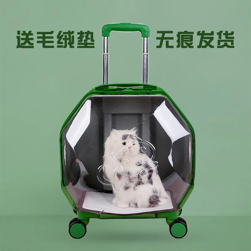 

New Cat Bag Pet Trolley Case Cat Going Out Portable Space Capsule Cat Bag Going Out Pet Backpack Pet Trolley Case