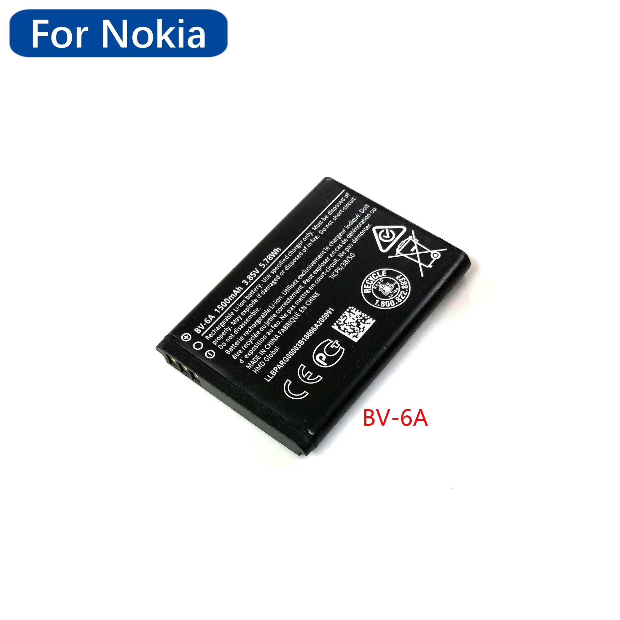 BL-4UL BP-5T Phone Battery BV-T5C BV-6A For Nokia Asha 225 T5C Battery Lumia 640 RM-1073 5T 820T 4UL 6A 2060 8110 Batteries