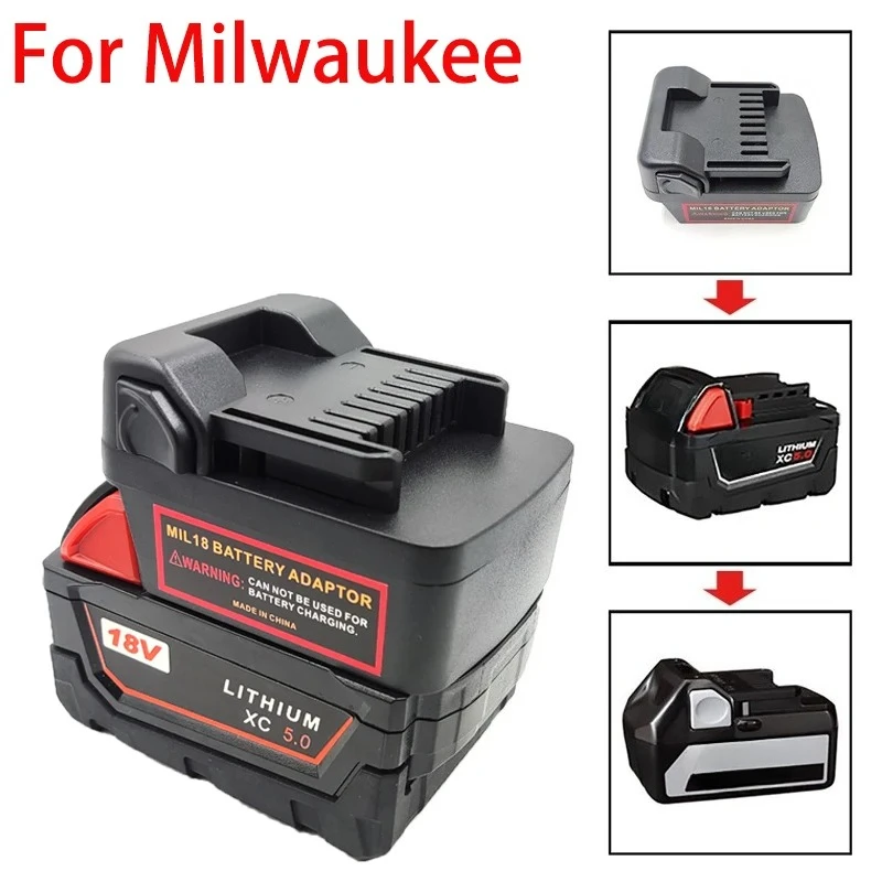 

Адаптер для аккумулятора инструмента Hitachi и Hikoki для литий-ионных аккумуляторов Milwaukee 18 В преобразует в аккумуляторные инструменты Hitachi и Hikoki 18 В