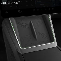 For Tesla Model Y 2025 Juniper Wireless Charge Pad Center Console Organizer Charge Station Mats Silicone Protector Anti-skid Pad