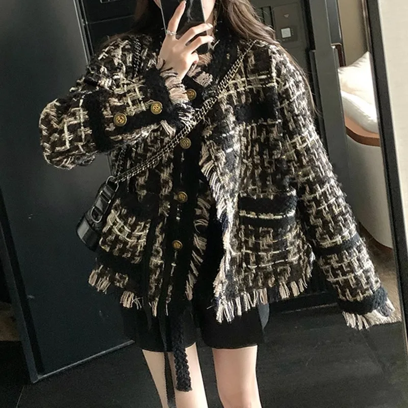 

Шерстяное пальто Hebe Sle с бахромой, женское, осенне-зимнее, новое, премиум-класса, в корейском стиле, длинное, на одной пуговице