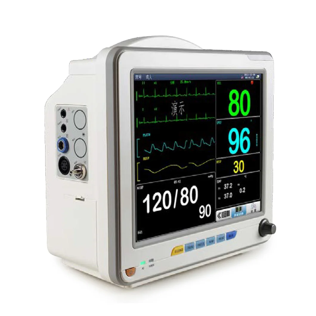 WTP8000F kualitas tinggi portabel 12.1 inci layar TFT Multiparameter Monitor tanda penting dokter hewan