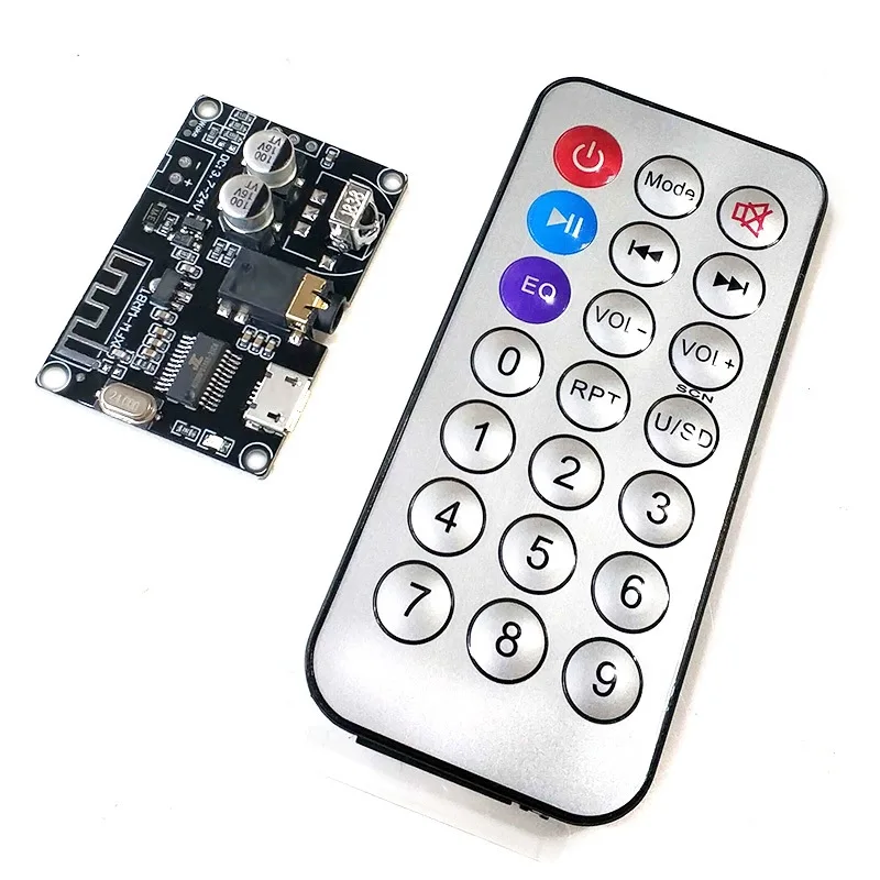 Bluetooth5.0Decoder Board Stereo Audio Module Wide Voltage Infrared Remote Control Speaker ModificationDIY