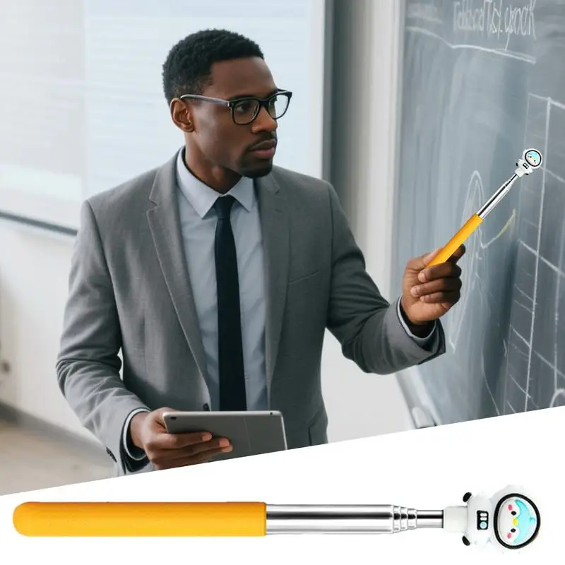 Указательная палочка для пальцев, телескопическая детская палочка-указатель, нескользящие обучающие принадлежности с героями мультфильмов, классные принадлежности для детского сада