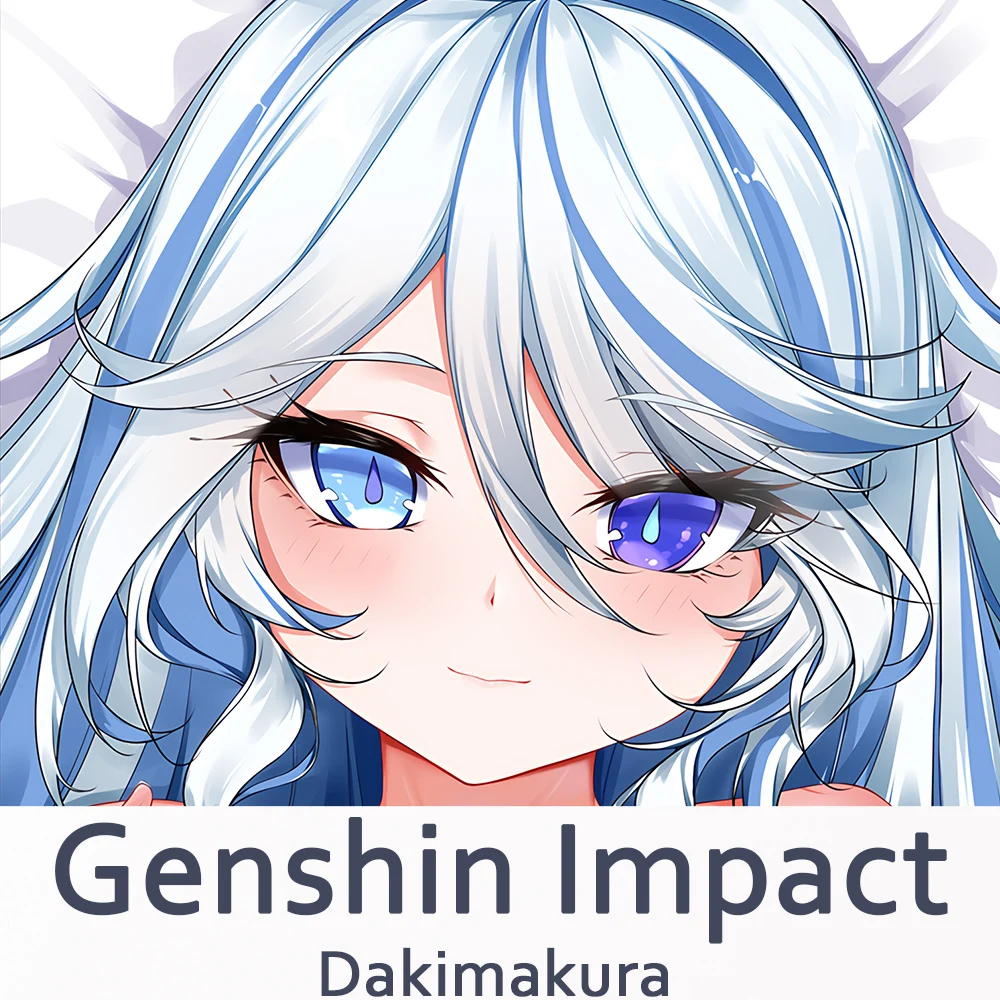 Наволочка для подушки Genshin Impact Furina Dakimakura, двусторонняя наволочка